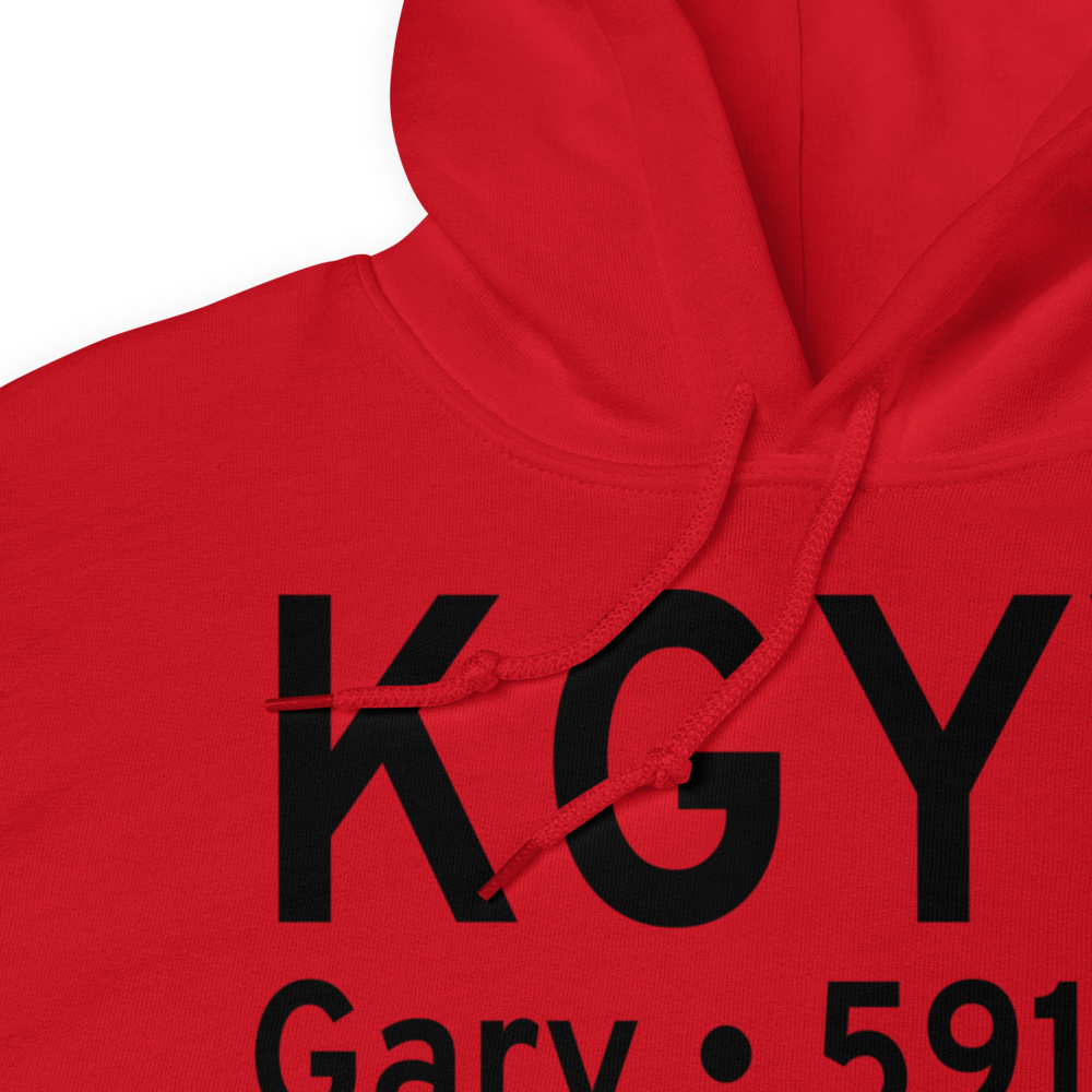 Gary Chicago International Airport (KGYY) ICAO Hoodie Sweatshirt 