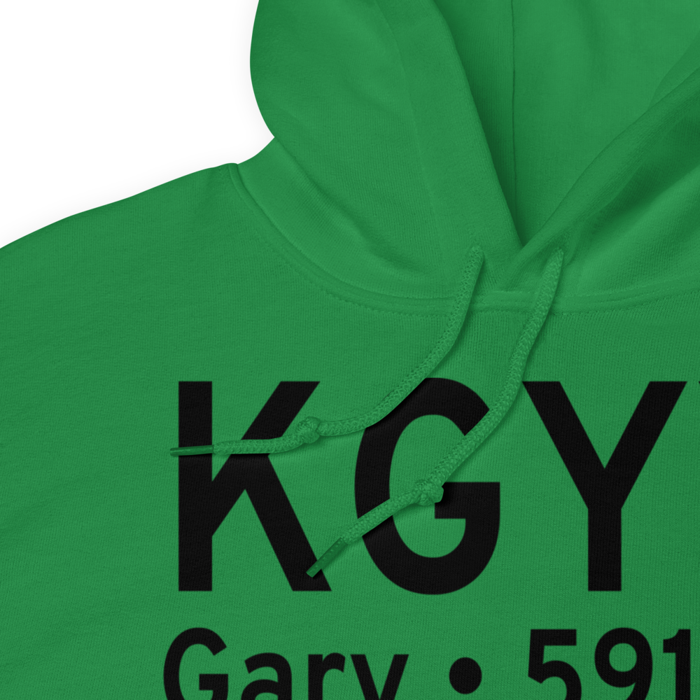 Gary Chicago International Airport (KGYY) ICAO Hoodie Sweatshirt 