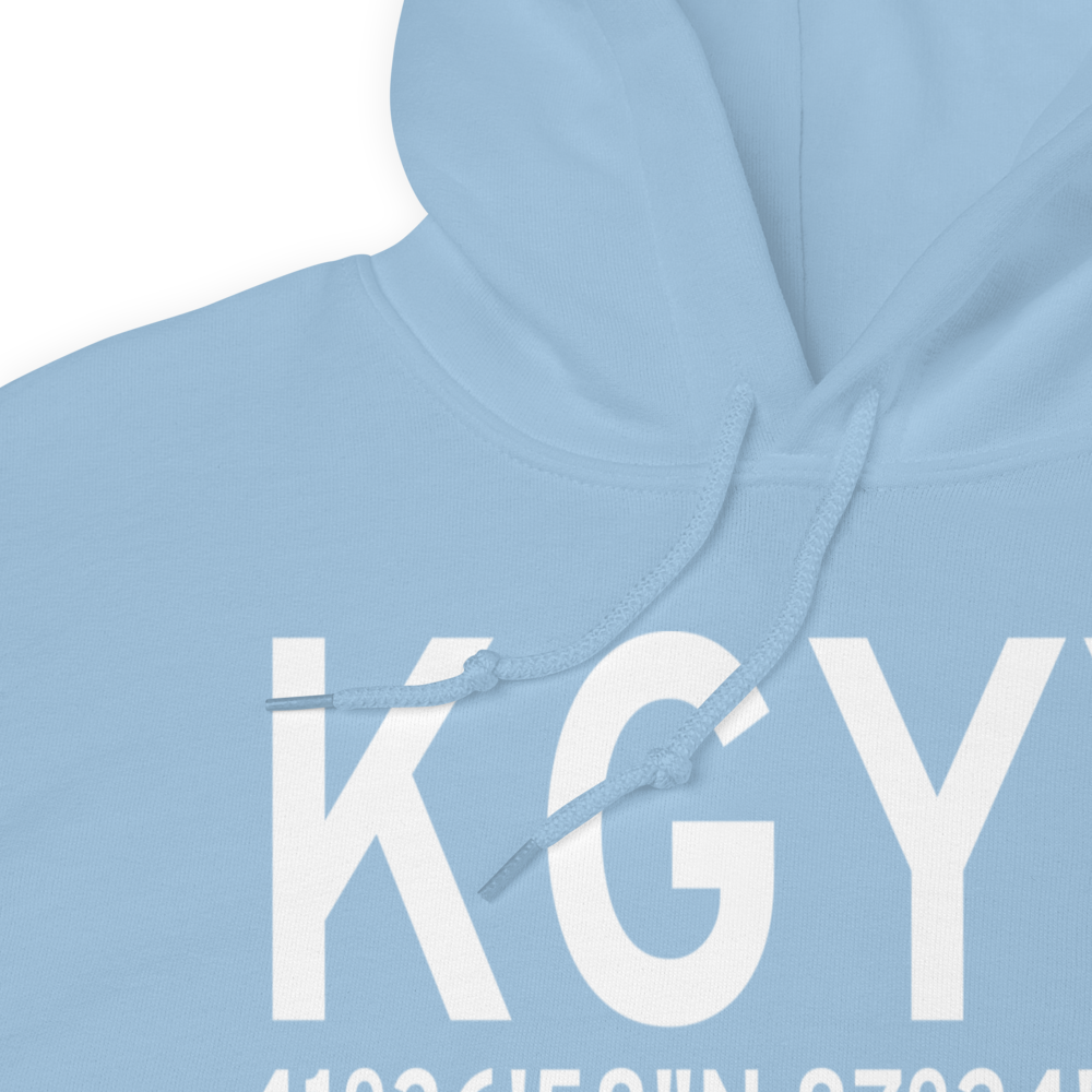 Gary Chicago International Airport (KGYY) ICAO Hoodie Sweatshirt 