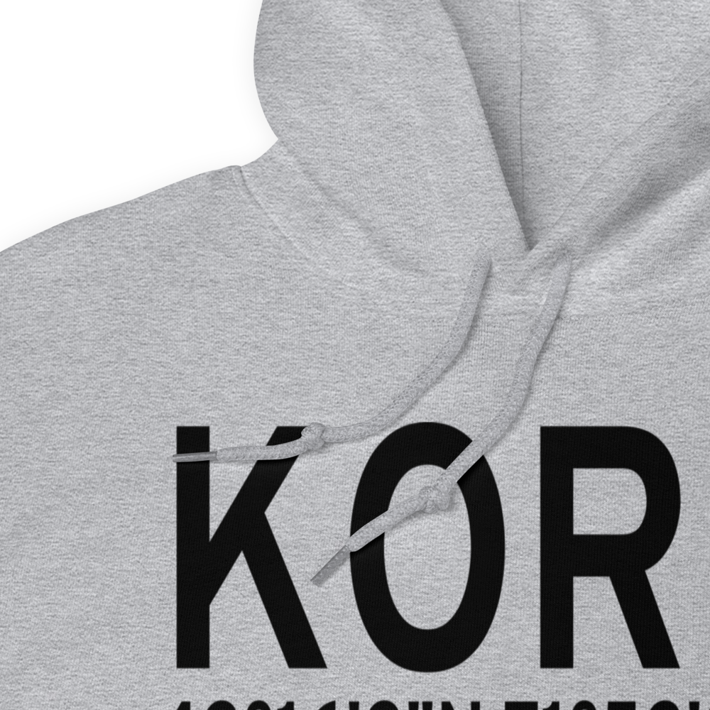 Worcester Regional Airport (KORH) ICAO Hoodie Sweatshirt 