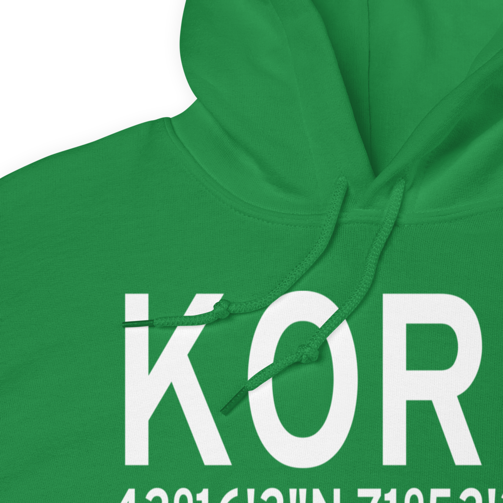 Worcester Regional Airport (KORH) ICAO Hoodie Sweatshirt 