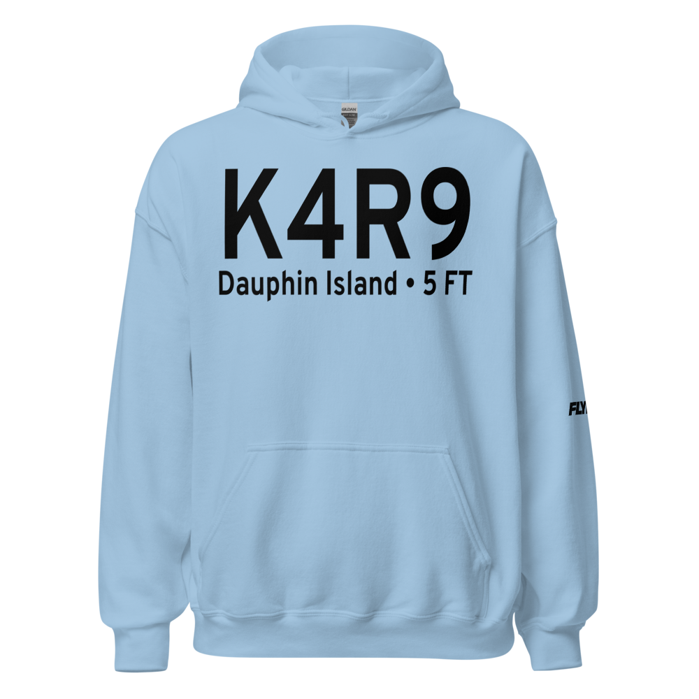 Dauphin Island Airport (K4R9) ICAO Hoodie Sweatshirt 