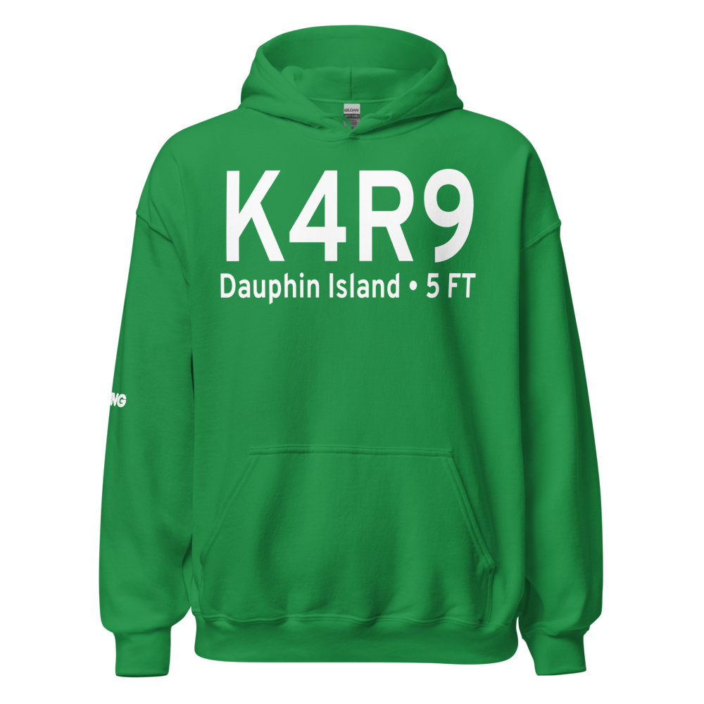 Dauphin Island Airport (K4R9) ICAO Hoodie Sweatshirt 