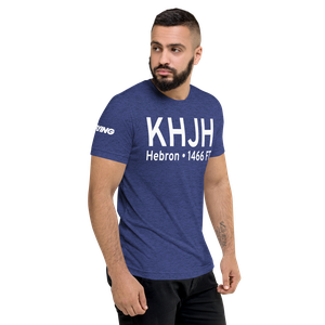 Hebron Municipal Airport (KHJH) ICAO Tri-blend T-Shirt