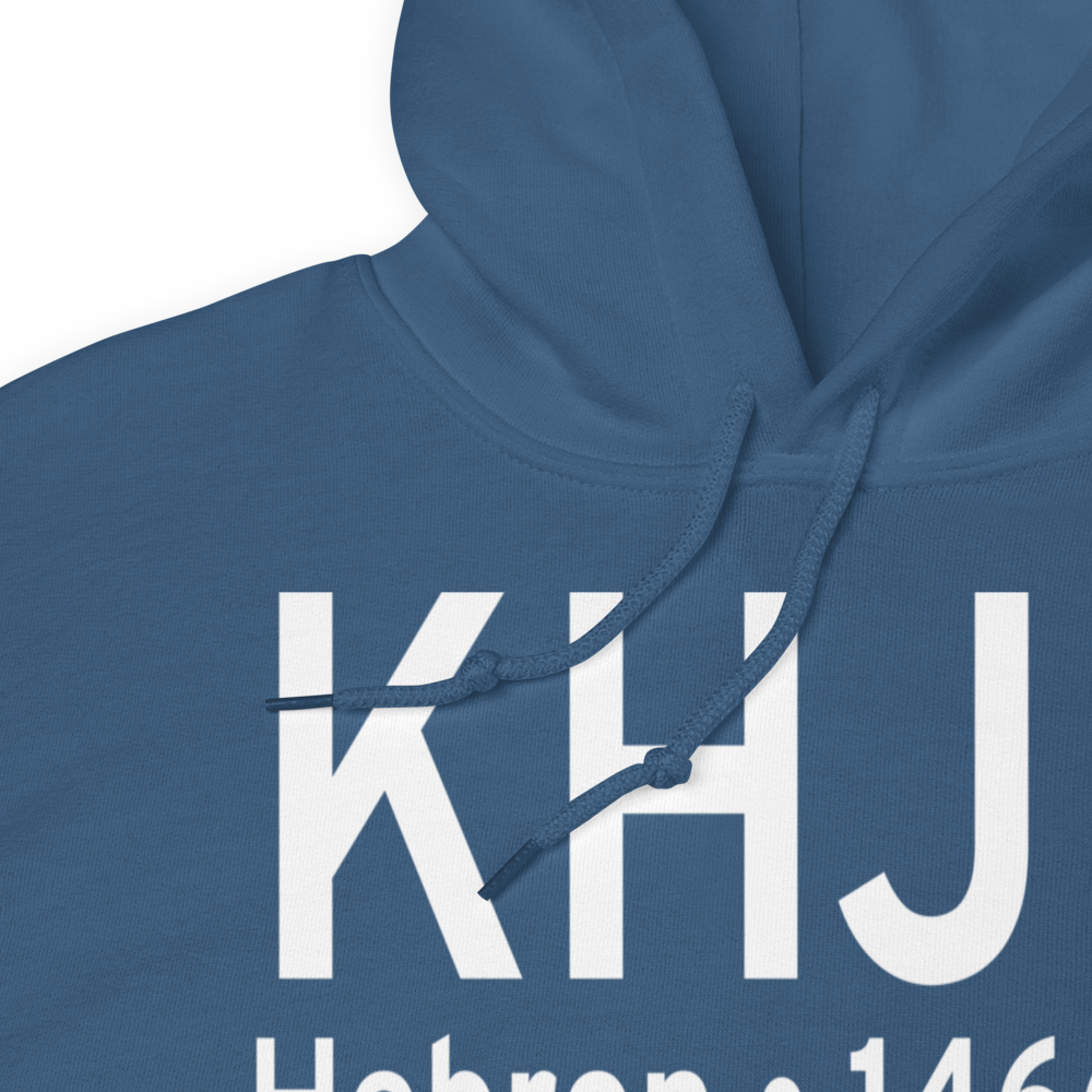Hebron Municipal Airport (KHJH) ICAO Hoodie Sweatshirt 
