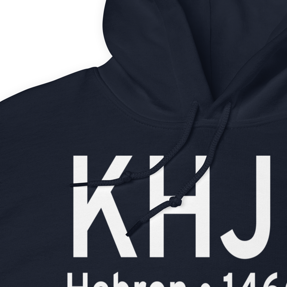 Hebron Municipal Airport (KHJH) ICAO Hoodie Sweatshirt 