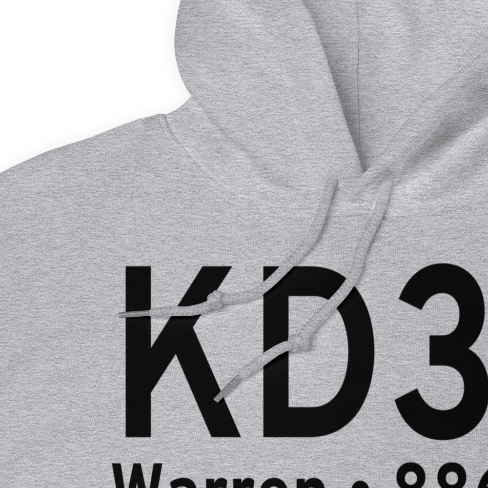 Warren Municipal Airport (KD37) ICAO Hoodie Sweatshirt 