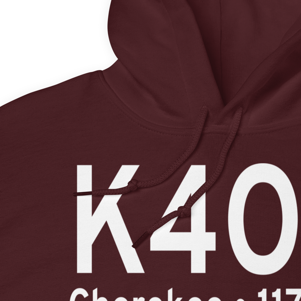 Cherokee Municipal Airport (K4O5) ICAO Hoodie Sweatshirt 
