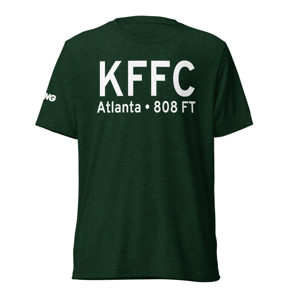 Peachtree City Falcon Field (KFFC) ICAO Tri-blend T-Shirt 