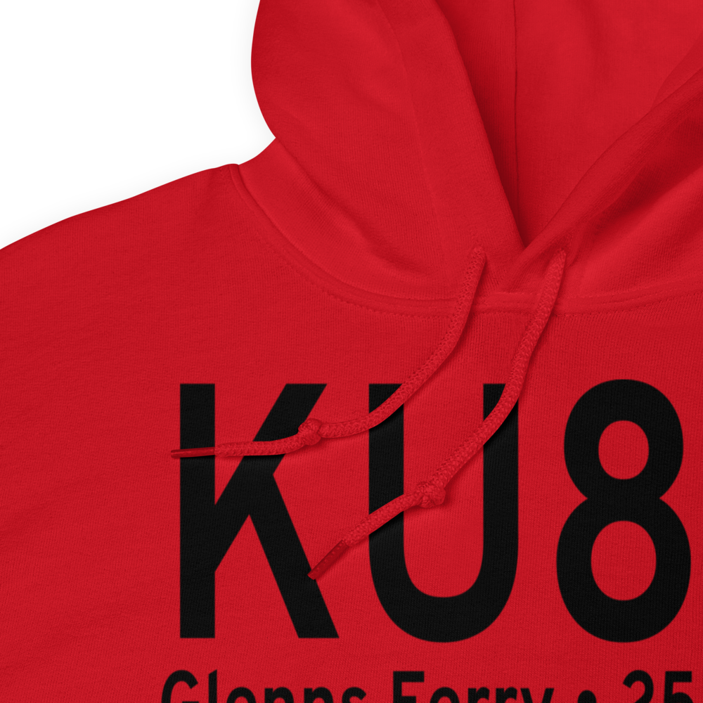 Glenns Ferry Municipal Airport (KU89) ICAO Hoodie Sweatshirt 