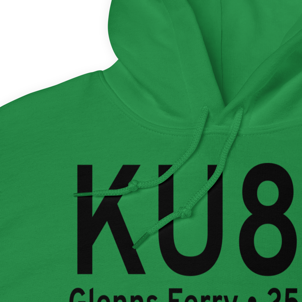 Glenns Ferry Municipal Airport (KU89) ICAO Hoodie Sweatshirt 