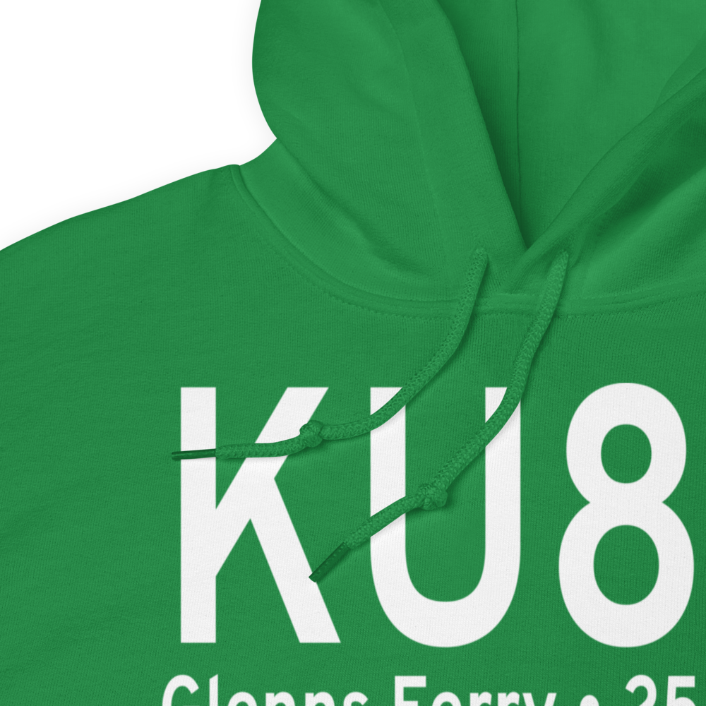 Glenns Ferry Municipal Airport (KU89) ICAO Hoodie Sweatshirt 