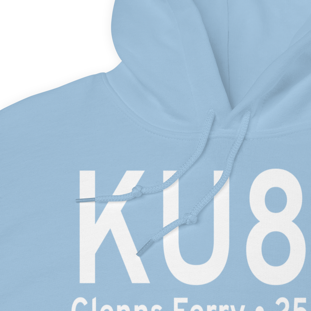 Glenns Ferry Municipal Airport (KU89) ICAO Hoodie Sweatshirt 