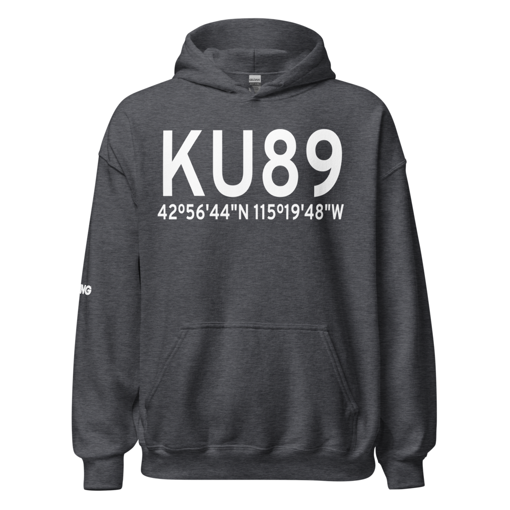 Glenns Ferry Municipal Airport (KU89) ICAO Hoodie Sweatshirt 