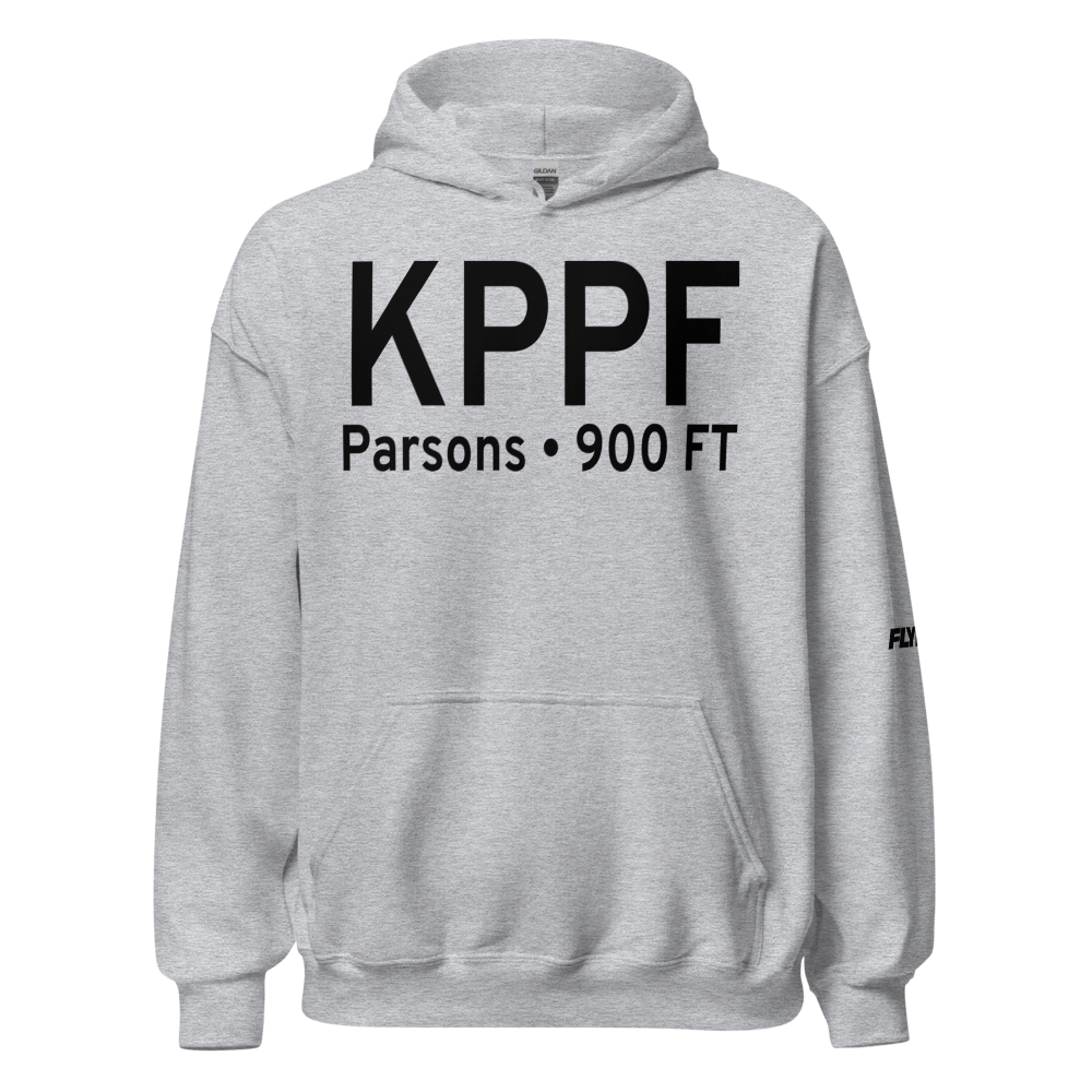 Tri-City Airport (KPPF) ICAO Hoodie Sweatshirt 
