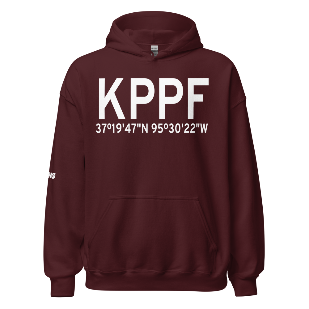 Tri-City Airport (KPPF) ICAO Hoodie Sweatshirt 