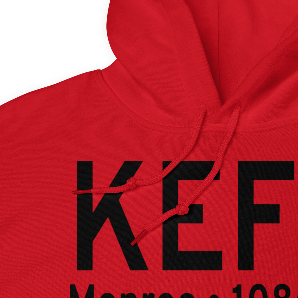Monroe Municipal Airport (KEFT) ICAO Hoodie Sweatshirt 