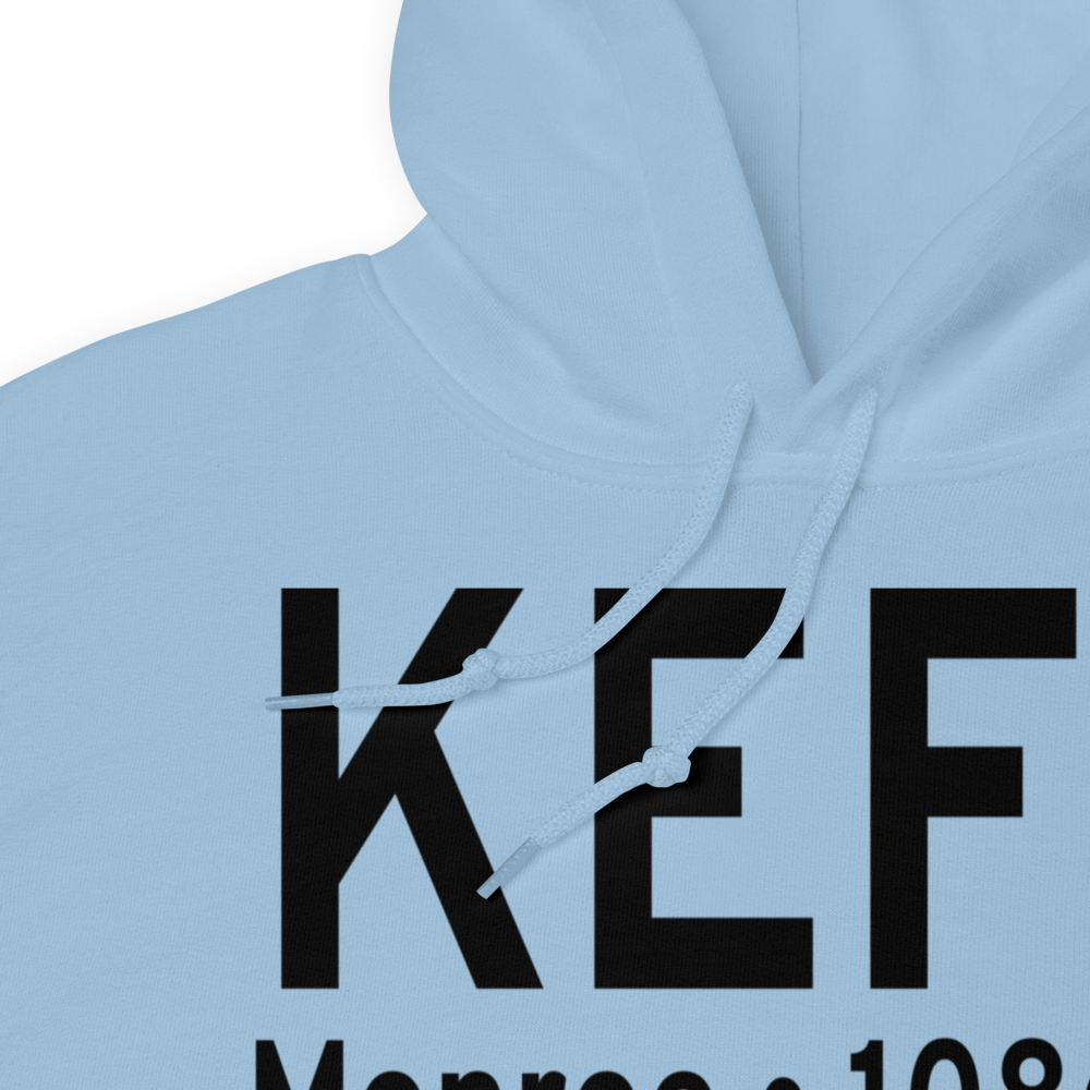Monroe Municipal Airport (KEFT) ICAO Hoodie Sweatshirt 