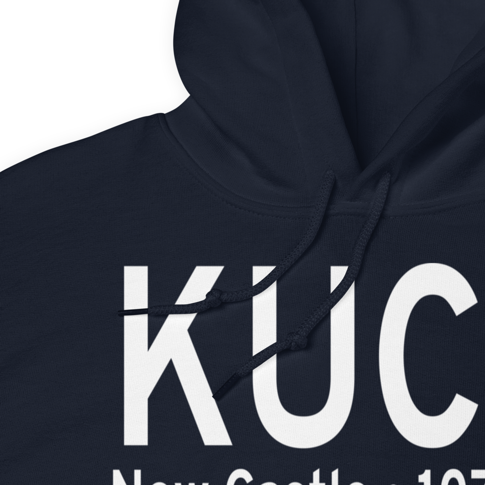 New Castle Municipal Airport (KUCP) ICAO Hoodie Sweatshirt 