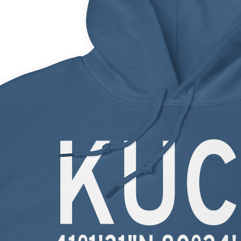 New Castle Municipal Airport (KUCP) ICAO Hoodie Sweatshirt 