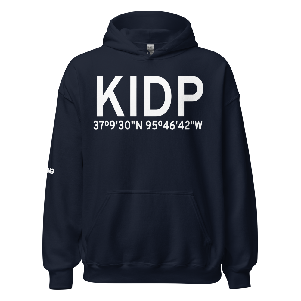 Independence Municipal Airport (KIDP) ICAO Hoodie Sweatshirt 