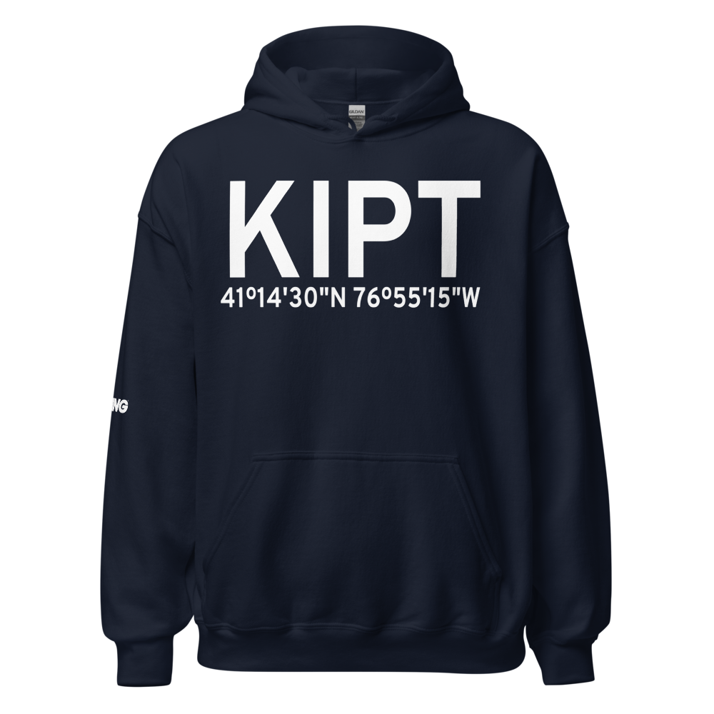 Williamsport Regional Airport (KIPT) ICAO Hoodie Sweatshirt 