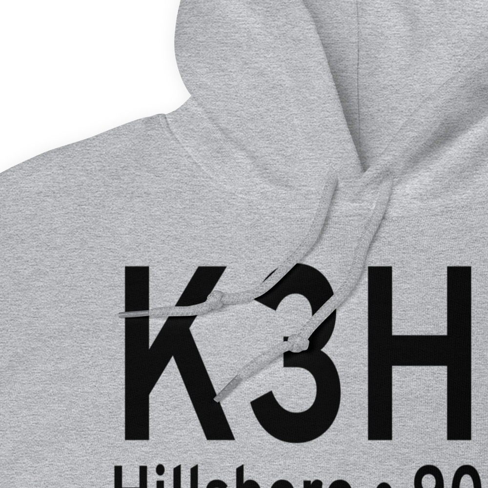 Hillsboro Municipal Airport (K3H4) ICAO Hoodie Sweatshirt 