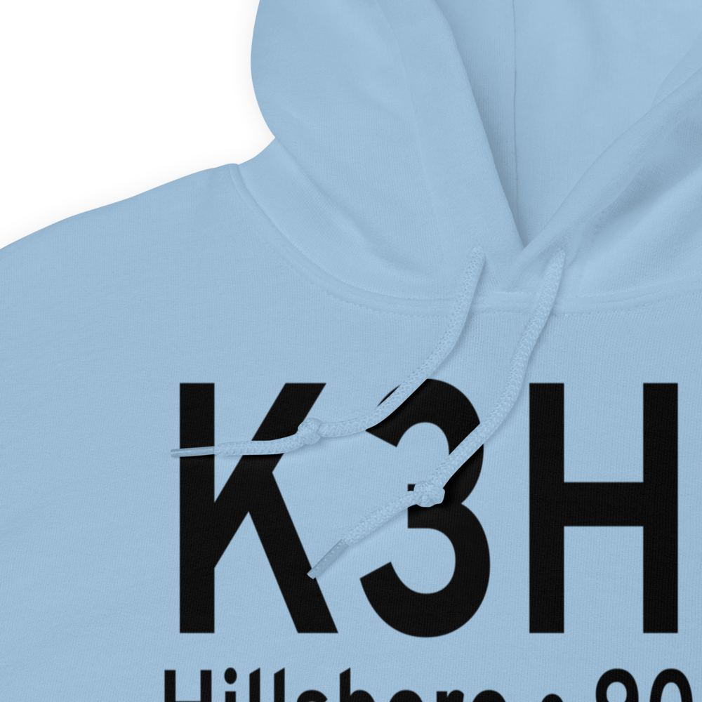 Hillsboro Municipal Airport (K3H4) ICAO Hoodie Sweatshirt 