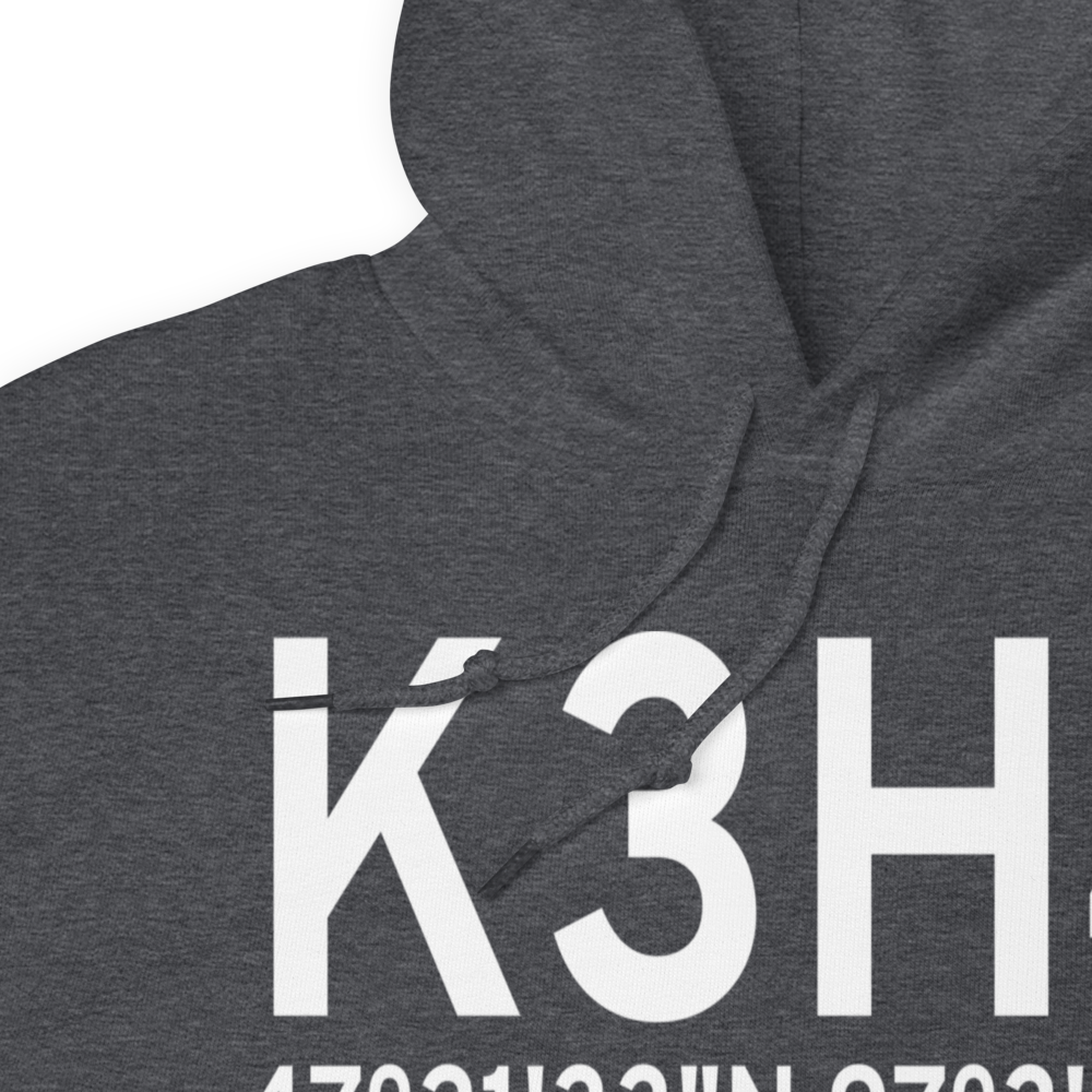 Hillsboro Municipal Airport (K3H4) ICAO Hoodie Sweatshirt 