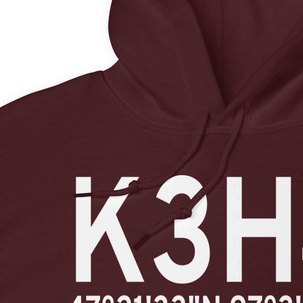 Hillsboro Municipal Airport (K3H4) ICAO Hoodie Sweatshirt 