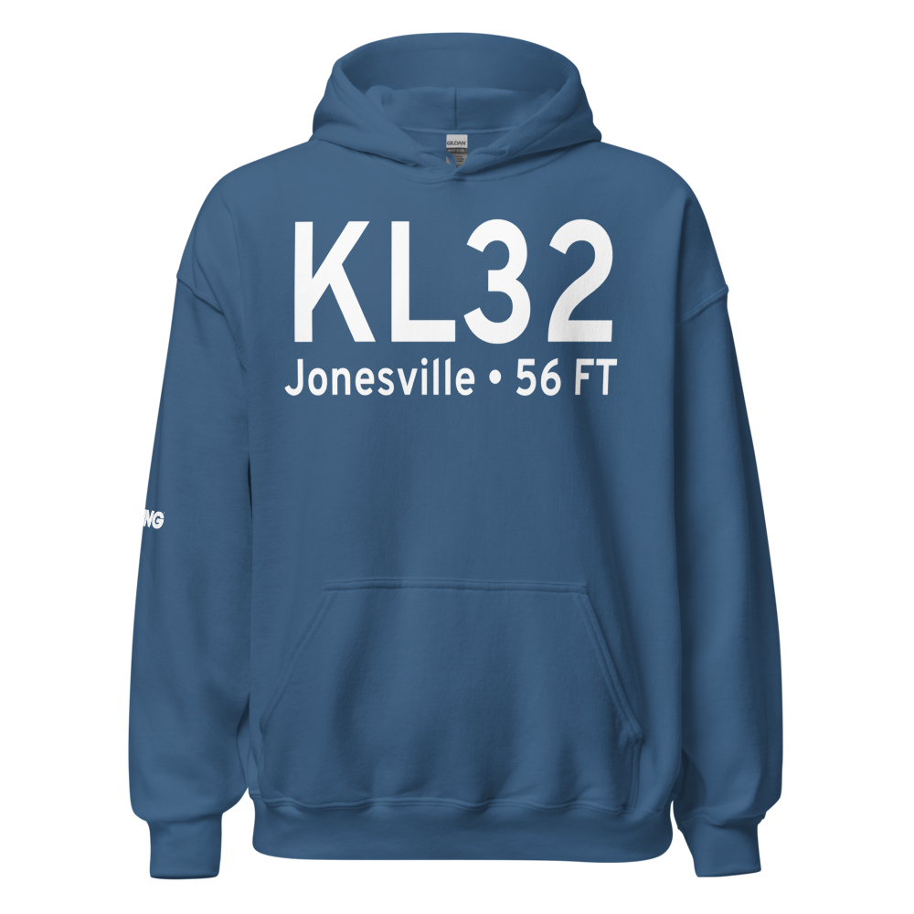 Jonesville Airport (KL32) ICAO Hoodie Sweatshirt 