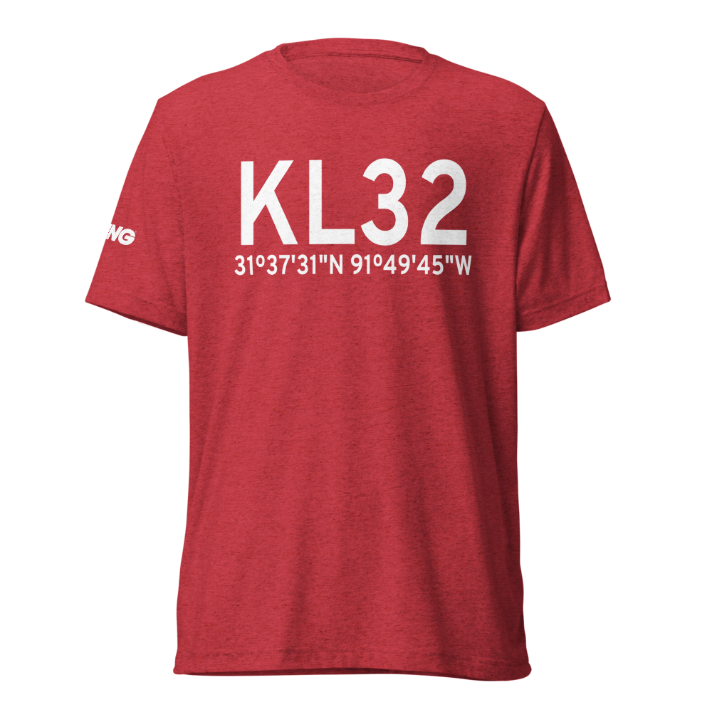 Jonesville Airport (KL32) ICAO Tri-blend T-Shirt 
