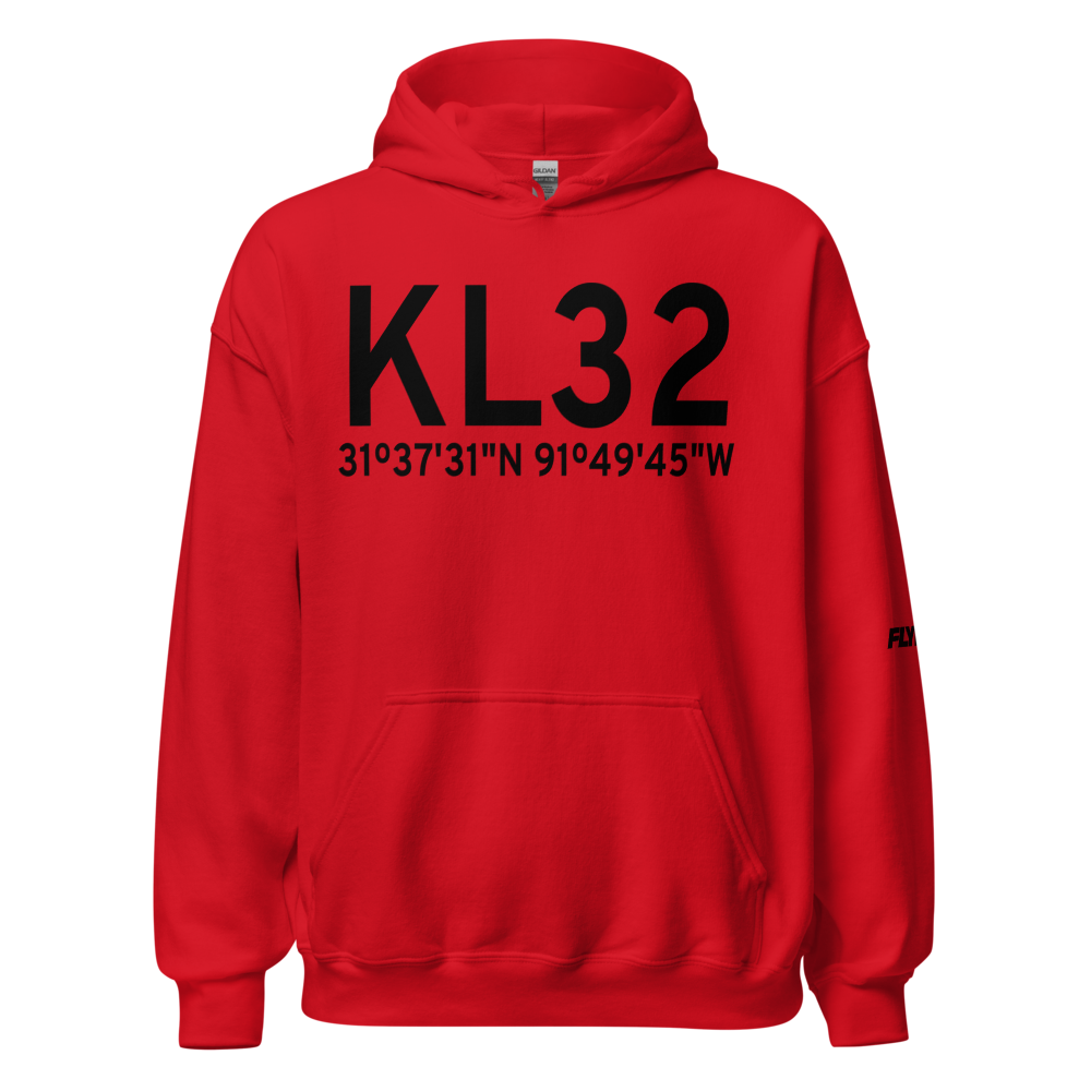 Jonesville Airport (KL32) ICAO Hoodie Sweatshirt 