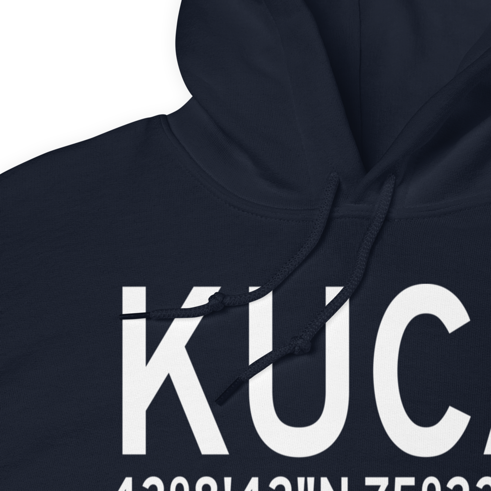 Oneida County Airport (KUCA) ICAO Hoodie Sweatshirt 