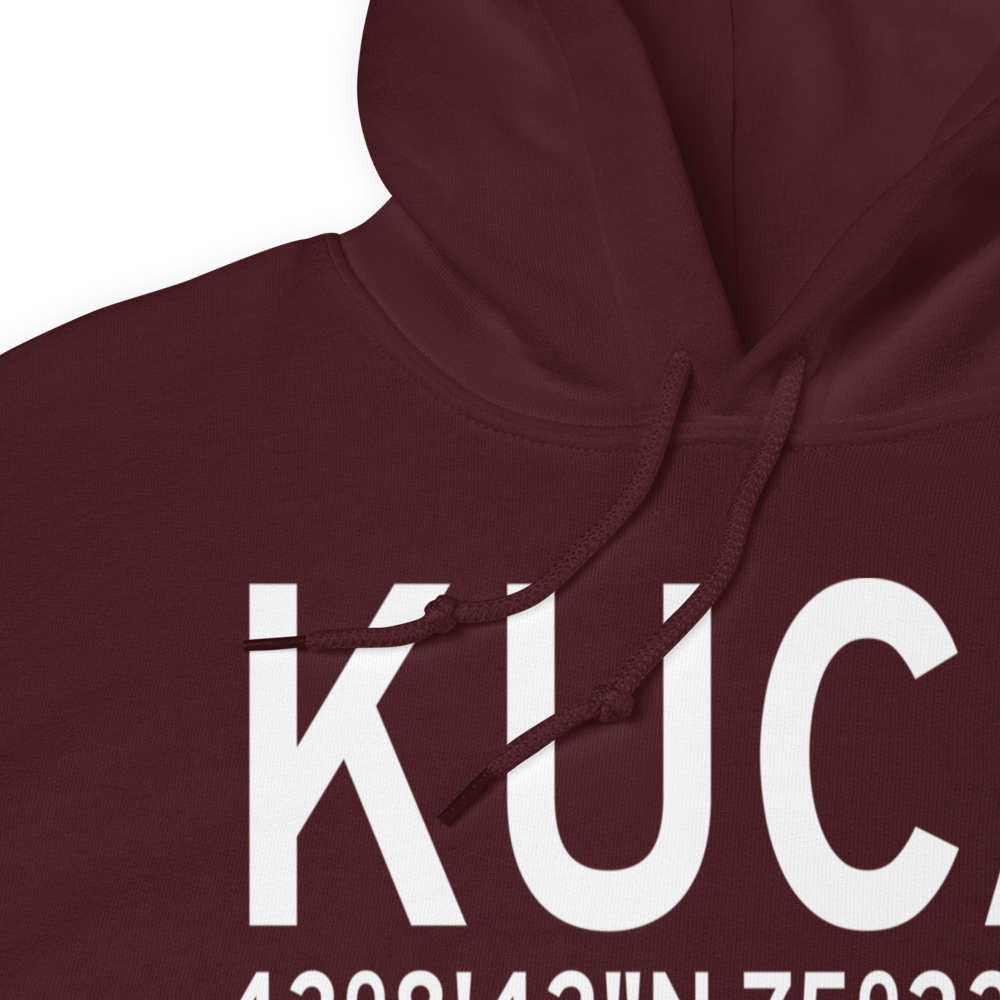 Oneida County Airport (KUCA) ICAO Hoodie Sweatshirt 