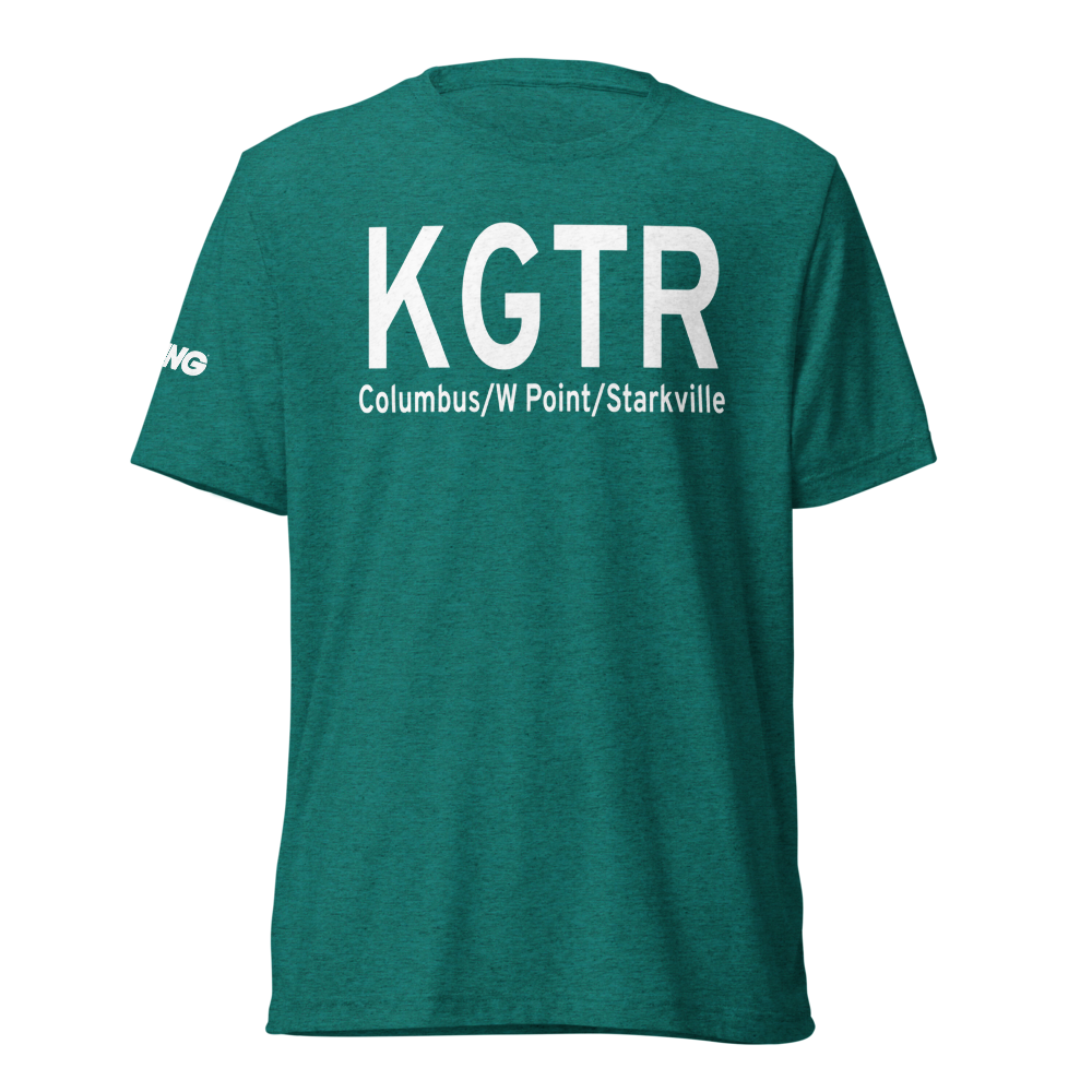 Golden Triangle Regional Airport (KGTR) ICAO Tri-blend T-Shirt 