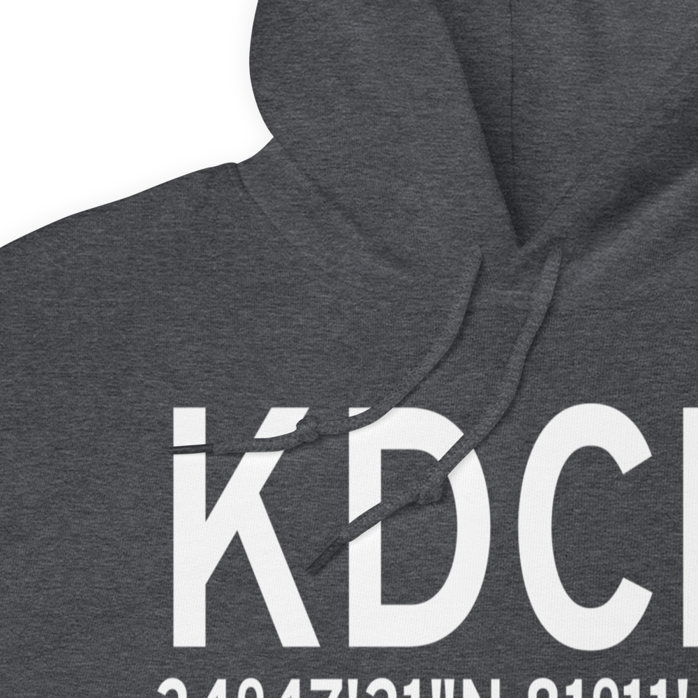 Chester Catawba Regional Airport (KDCM) ICAO Hoodie Sweatshirt 