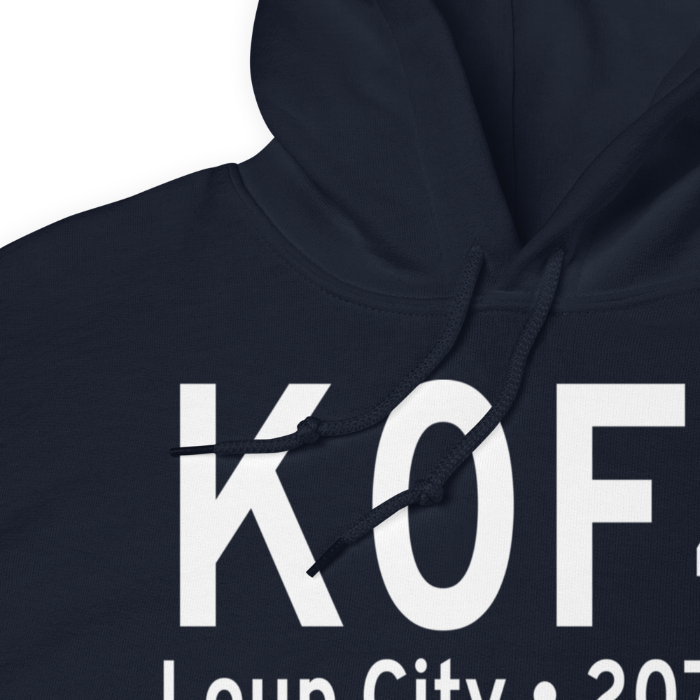 Loup City Municipal Airport (K0F4) ICAO Hoodie Sweatshirt 