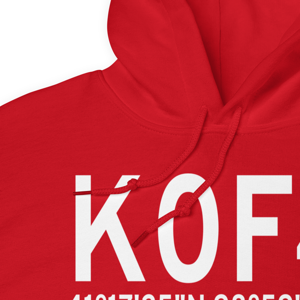Loup City Municipal Airport (K0F4) ICAO Hoodie Sweatshirt 
