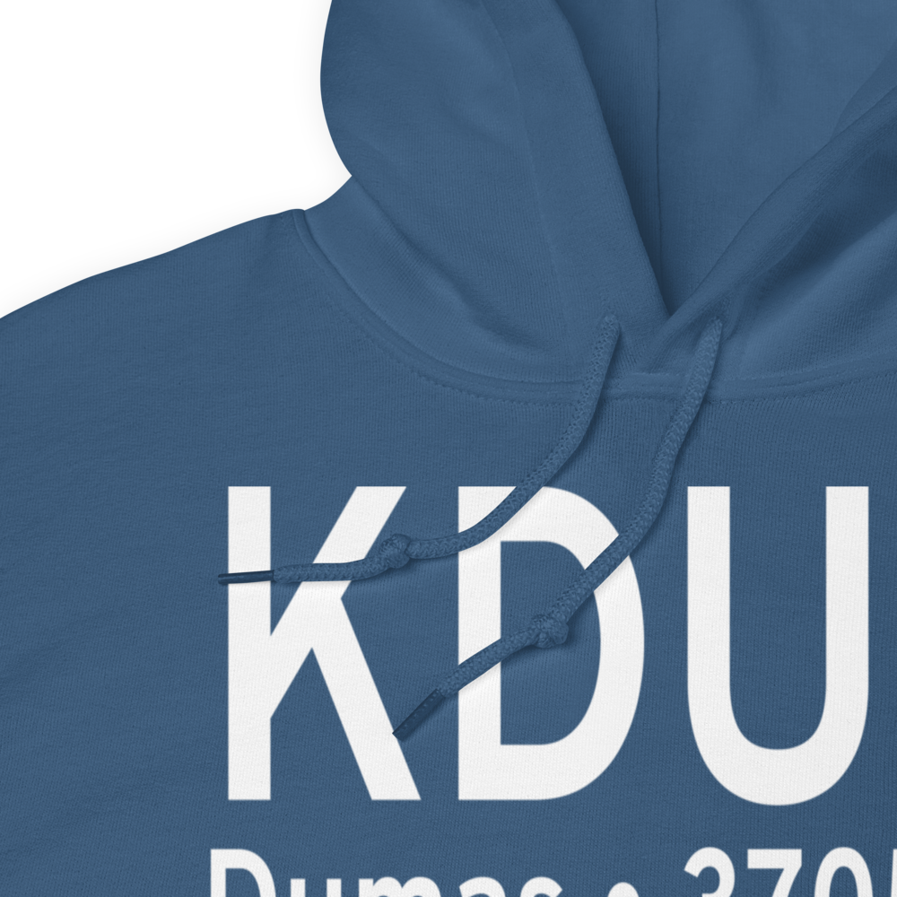 Moore County Airport (KDUX) ICAO Hoodie Sweatshirt 