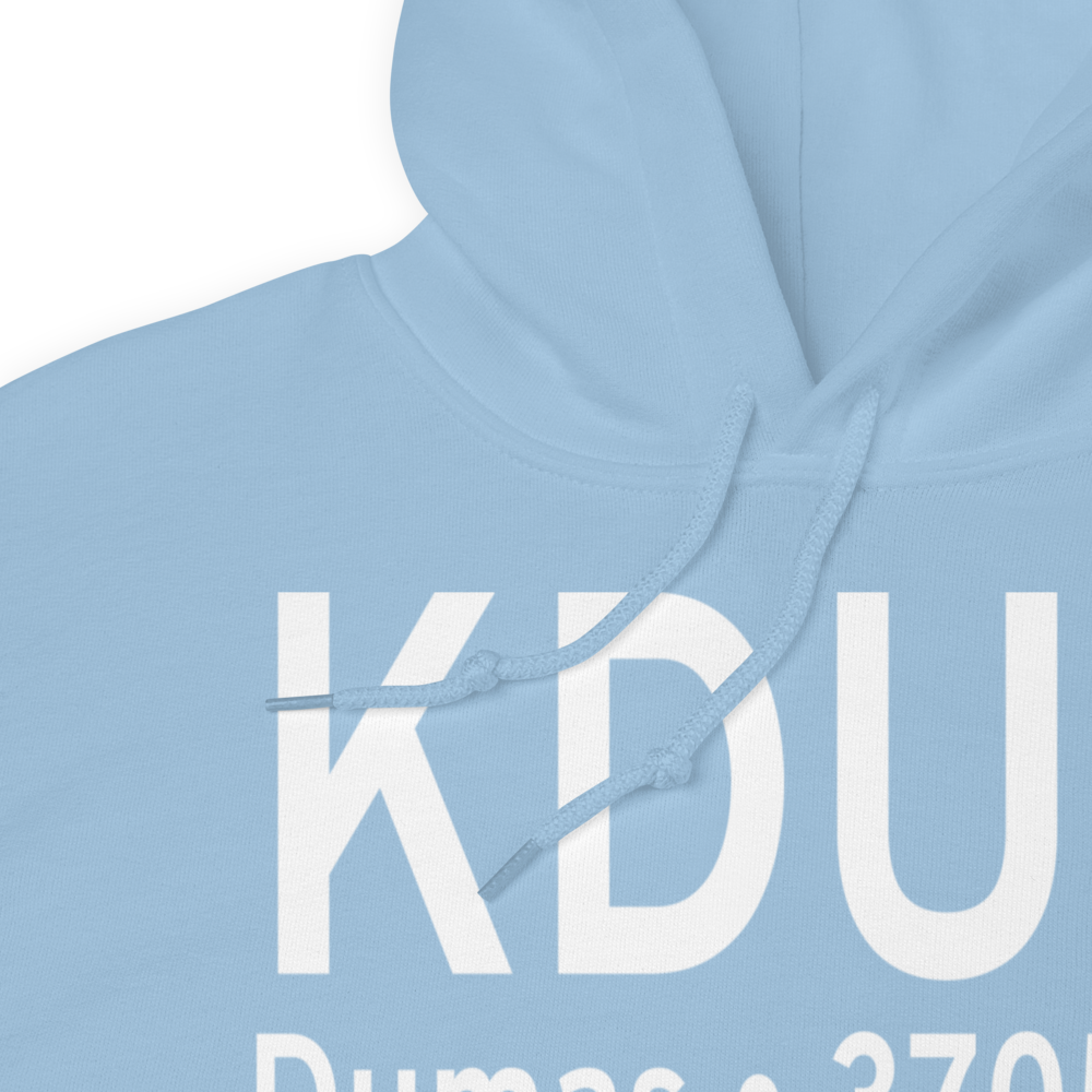 Moore County Airport (KDUX) ICAO Hoodie Sweatshirt 