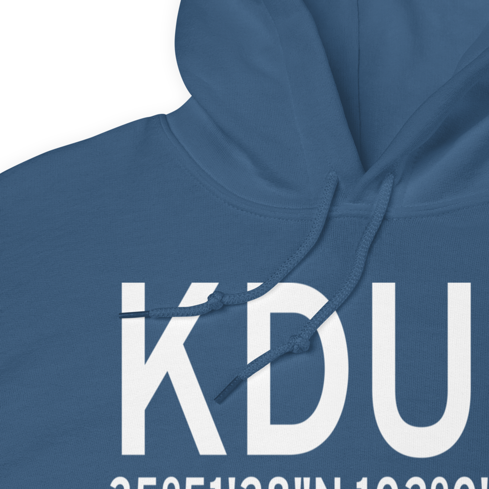 Moore County Airport (KDUX) ICAO Hoodie Sweatshirt 