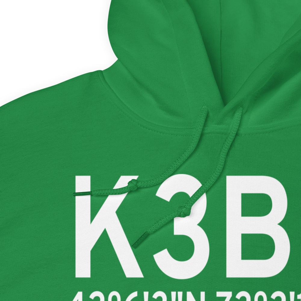 Southbridge Municipal Airport (K3B0) ICAO Hoodie Sweatshirt 