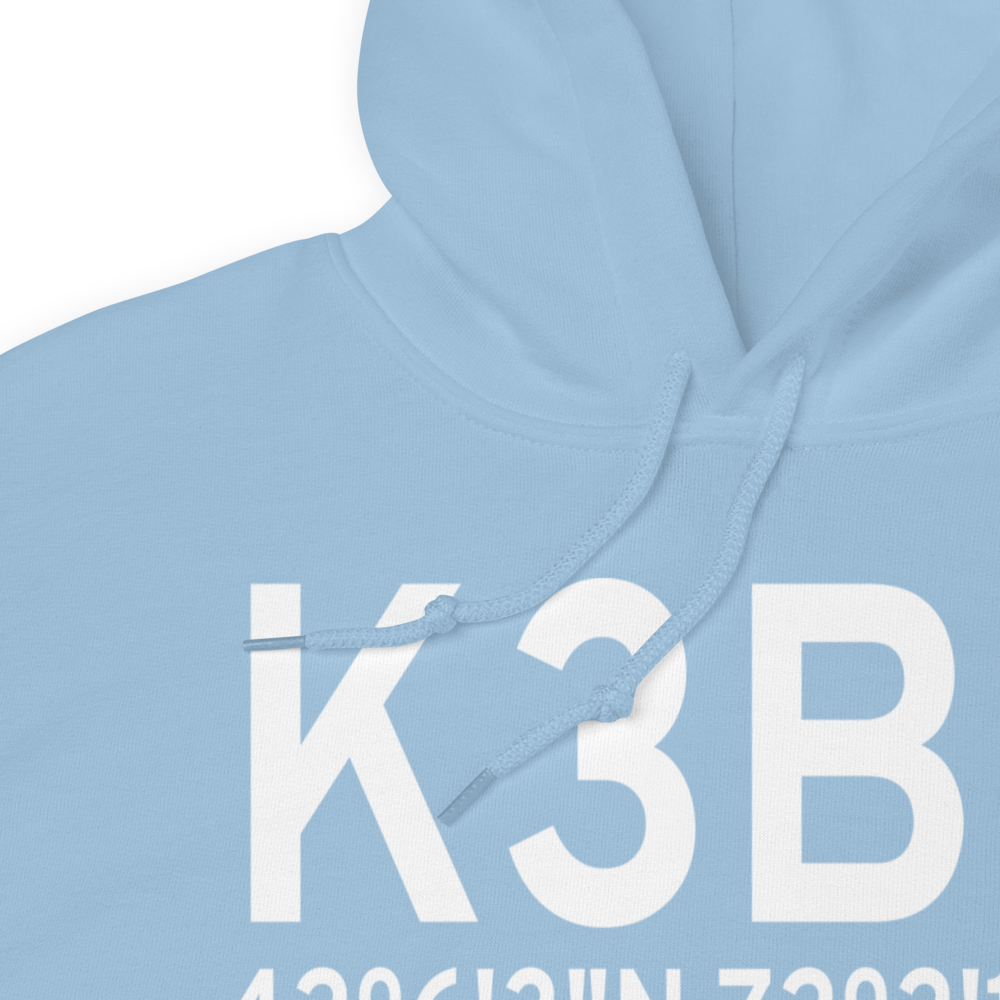 Southbridge Municipal Airport (K3B0) ICAO Hoodie Sweatshirt 