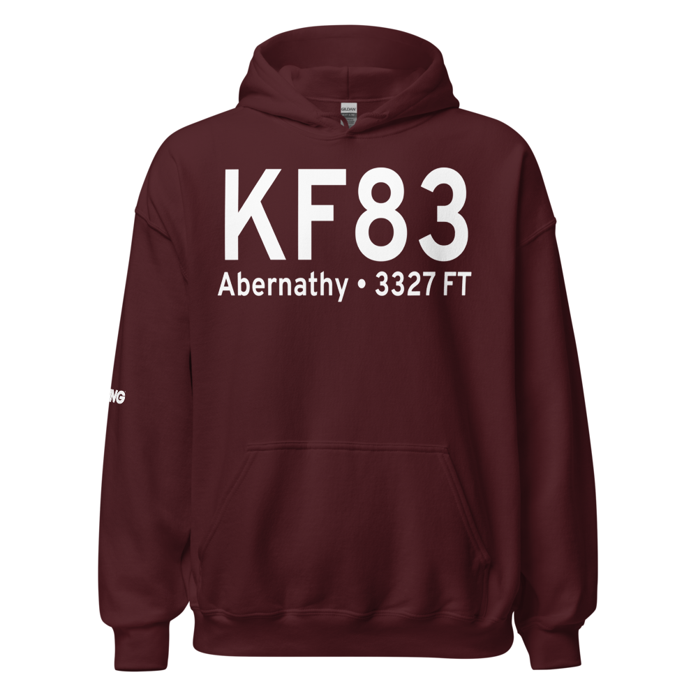 Abernathy Municipal Airport (KF83) ICAO Hoodie Sweatshirt 