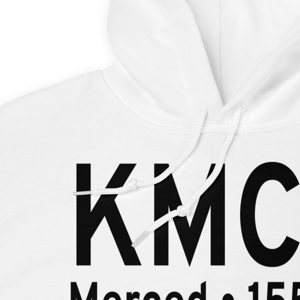 Merced Regional Macready Field (KMCE) ICAO Hoodie Sweatshirt 