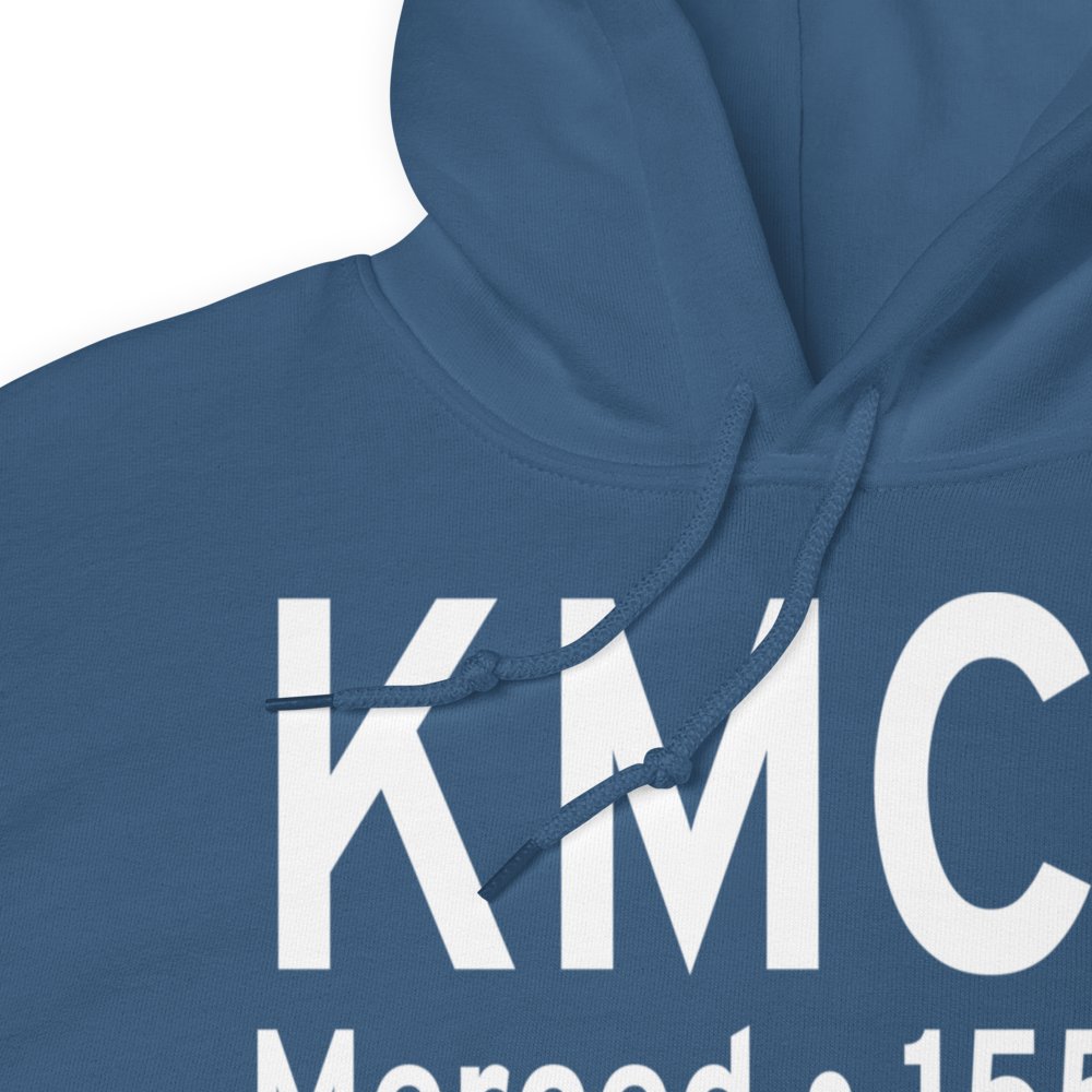 Merced Regional Macready Field (KMCE) ICAO Hoodie Sweatshirt 