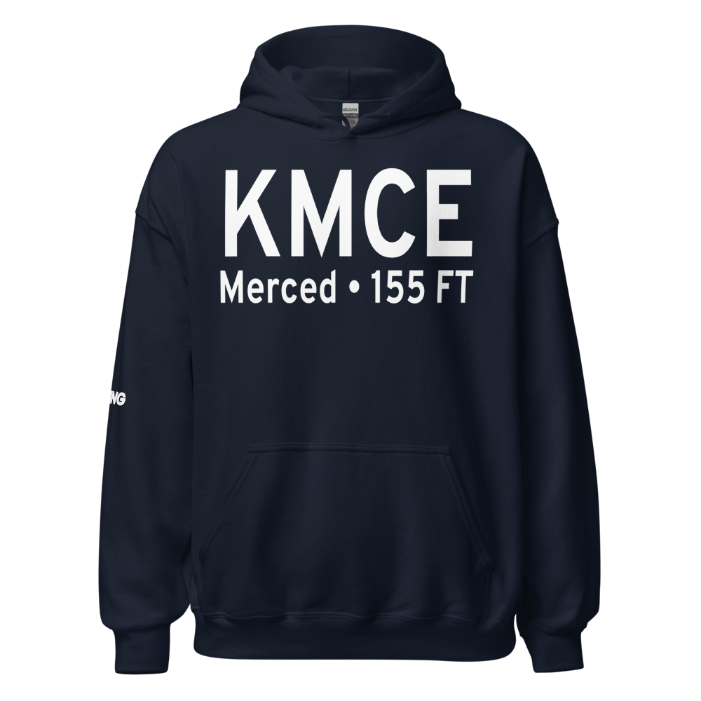 Merced Regional Macready Field (KMCE) ICAO Hoodie Sweatshirt 