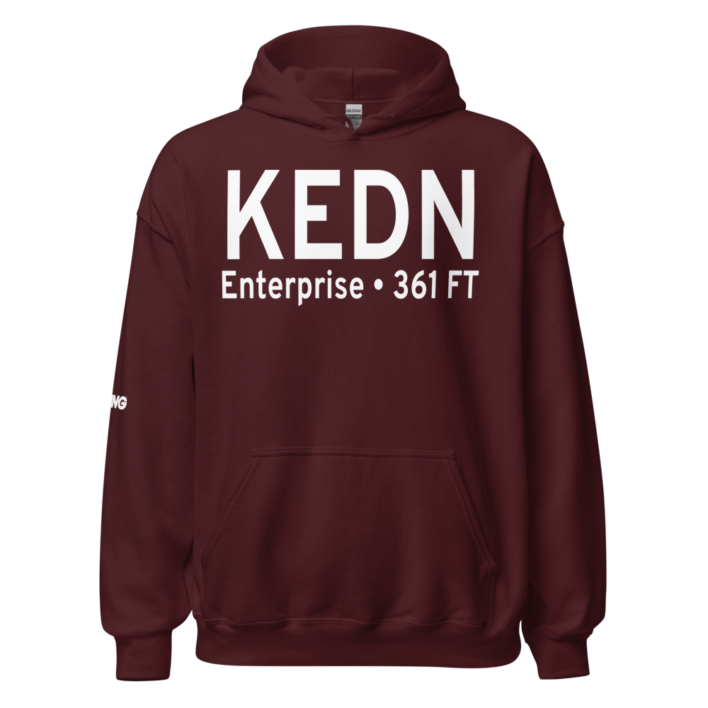 Enterprise Municipal Airport (KEDN) ICAO Hoodie Sweatshirt 