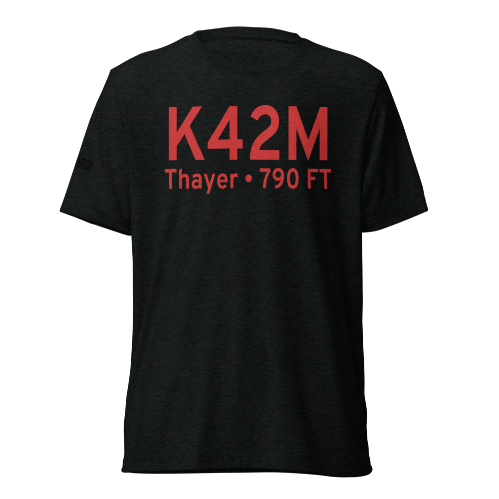 Thayer Memorial Airport (K42M) ICAO Tri-blend T-Shirt 